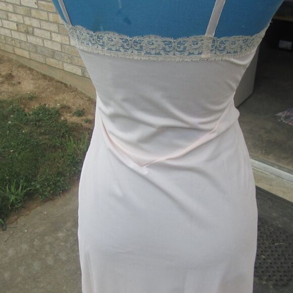 Vintage 50’s 60’s Van Raalte Suavatte Ivory Lace Slip Dress Sz 32 - Picture 6 of 14